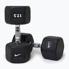 Rubber-coated dumbbell Nike Strength Hex Dumbbell 17,5 kg black/white