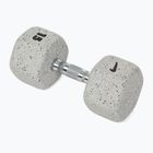Rubber-coated dumbbell Nike Strength Grind Hex Dumbbell 15 kg wolf grey