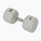 Rubber-coated dumbbell Nike Strength Grind Hex Dumbbell 17,5 kg wolf grey