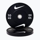 Bumper weight Nike Strength Rubber Bumper Plates 10 kg black/white