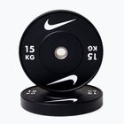Bumper weight Nike Strength Rubber Bumper Plates 15 kg black/white