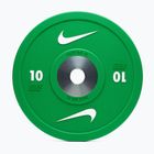 Bumper weight Nike Strength Pro Urethane Bumper Plates 10 kg green/white