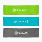 Exercise band set Gaiam 63578 3 szt. black/blue/green