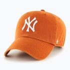 47 Brand MLB New York Yankees CLEAN UP burnt orange baseball cap