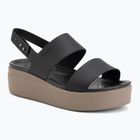 Women's sandals Crocs Brooklyn Low Wedge black/mushroom