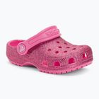 Crocs Classic Glitter Clog T pink lemonade children's flip-flops