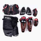 CCM children's pad set YTH black/red