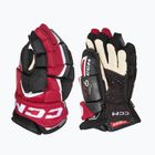 Children's hockey gloves CCM JetSpeed FT6 Pro JR black/red/white