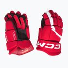 Children's hockey gloves CCM Next YTH red/white