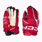 CCM Tacks XF Pro SR red/white hockey gloves
