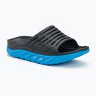 Women's HOKA Ora Recovery Slide 2 ebony/dresden blue slides