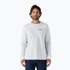 Men's Patagonia P-6 Logo Responsibili Longsleeve white