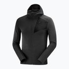 Men's Salomon Outline FZ Hoodie fleece sweatshirt black LC1368300