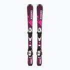 Children's downhill skis Salomon Lux Jr S + C5 bordeau/pink