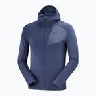 Men's Salomon Outline FZ Hoodie fleece sweatshirt navy blue LC1712100