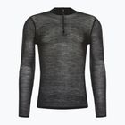 Men's Smartwool Intraknit Merino 200 1/4 Zip thermal T-shirt black SW016260960