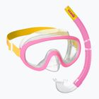 Mares Combo Jelly pink/yellow/clear children's snorkel kit