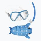 Mares Combo Zoo blue children's snorkel set