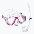 Children's snorkelling set Mares Tapu Jr pink/white/clear