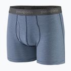 Patagonia men's Essential Boxer Briefs 3" fathom stripe/new navy