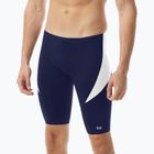 Men's swim jammers TYR Durafast Elite Curve Splice Hexa Jammer navy/white
