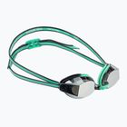 Women's swimming goggles TYR Blackops 140 Ev Racing Mirrored silver/ mint/ black