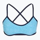 TYR Lapped Trinity swimsuit top light blue/aqua