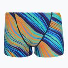 Men's swimming boxers TYR Durafast Elite Riptidal Square Leg teal/orange