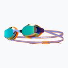 Children's swim goggles TYR Blackops 140 Ev Racing Mirrored purple/orange