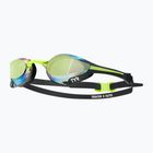 Swim goggles TYR Tracer-X Elite Racing Mirrored black/lime