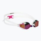 Swim goggles TYR Stealth-X Performance Mirrored pink/white