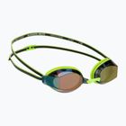 Swimming goggles TYR Blackops 140 Ev Racing Mirrored bright green/black
