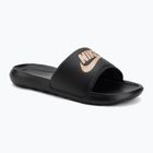Women's flip-flops Nike Victori One Slide black/black/metallic red bronze