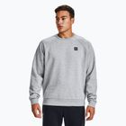 Men's Under Armour Rival Fleece Crew mod gray light heather/black