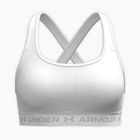 Training bra Under Armour Crossback Mid white/white/halo gray