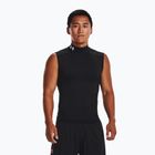 Men's training T-shirt Under Armour HG Armour Comp Mock black/white