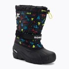 Children's trekking boots Sorel Flurry Print Boys black/black