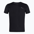 Men's Saucony Stopwatch running shirt black SAM800278-BK