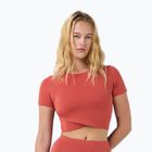 Women's yoga T-shirt Sweaty Betty All Day Wrap terrazzo red