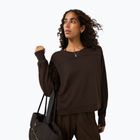 Women's sweatshirt Sweaty Betty After Class Yoke Crop espresso brown