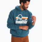 Men's Marmot Coastal Hoody light blue trekking sweatshirt M1425821541