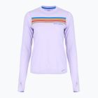 Women's Brooks Distance Graphic LS heather violet dash/stripe running shirt