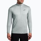 Men's Brooks Dash 1/2 Zip 2.0 htr stone running sweatshirt