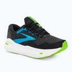 Brooks Ghost Max men's running shoes black/atomic blue/jasmine