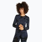 Icebreaker women's thermal longsleeve Merino 200 Oasis Crewe Cloud Dye graphite/black