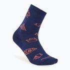 Icebreaker women's trekking socks Merino Ultralight Crew Camp Ess royal navy/tang