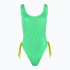 Hurley Solid Scrunch Moderate One Piece seafoam women's swimsuit