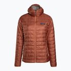 Women's insulated jacket Patagonia Nano Puff Hoody burl red