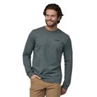 Men's Patagonia P-6 Logo Responsibili trekking longsleeve nouveau green