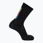 Salomon Pulse Race Flag Crew running socks black/ bright red/ lemon